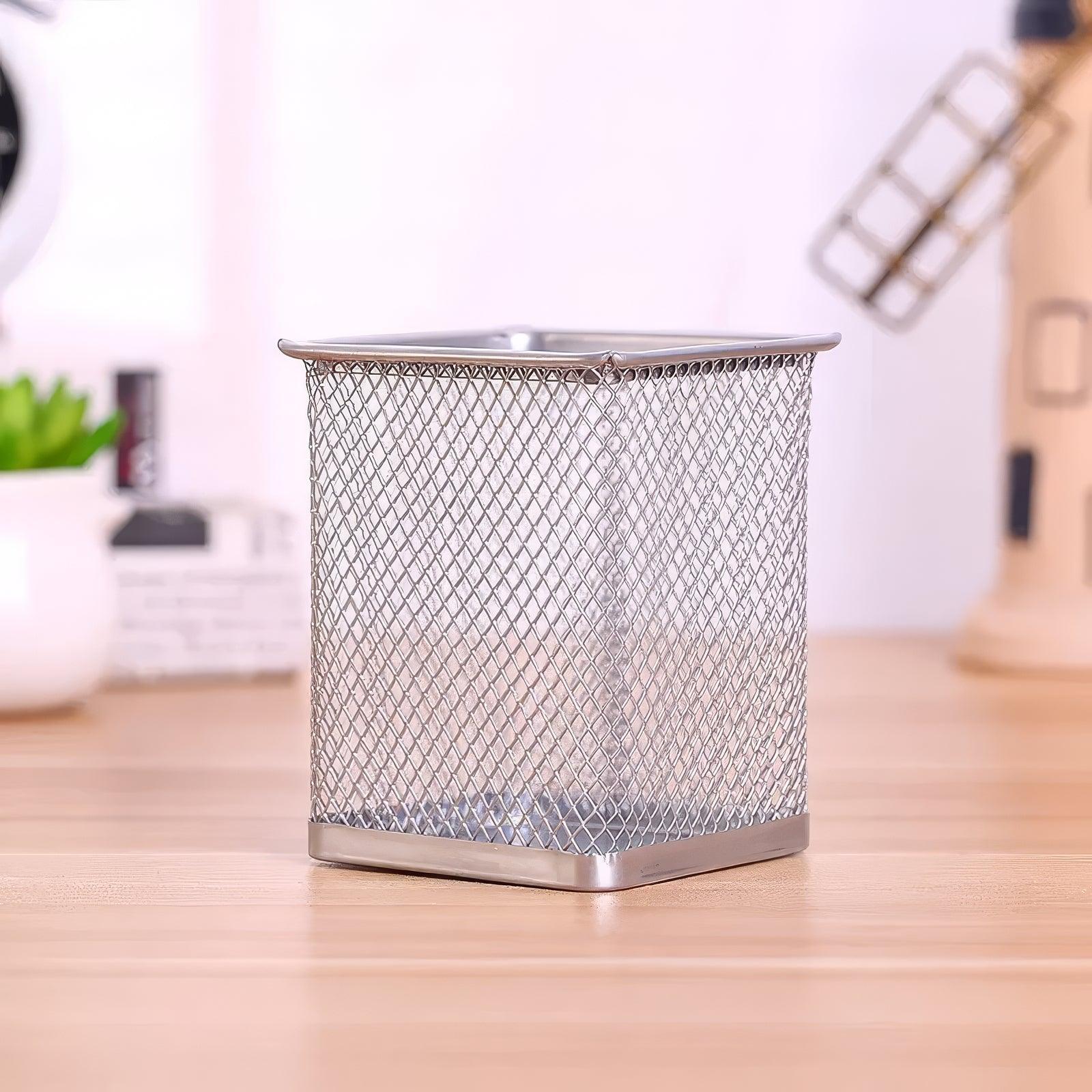 Pot à stylos en Maille Métallique - FlatDesk