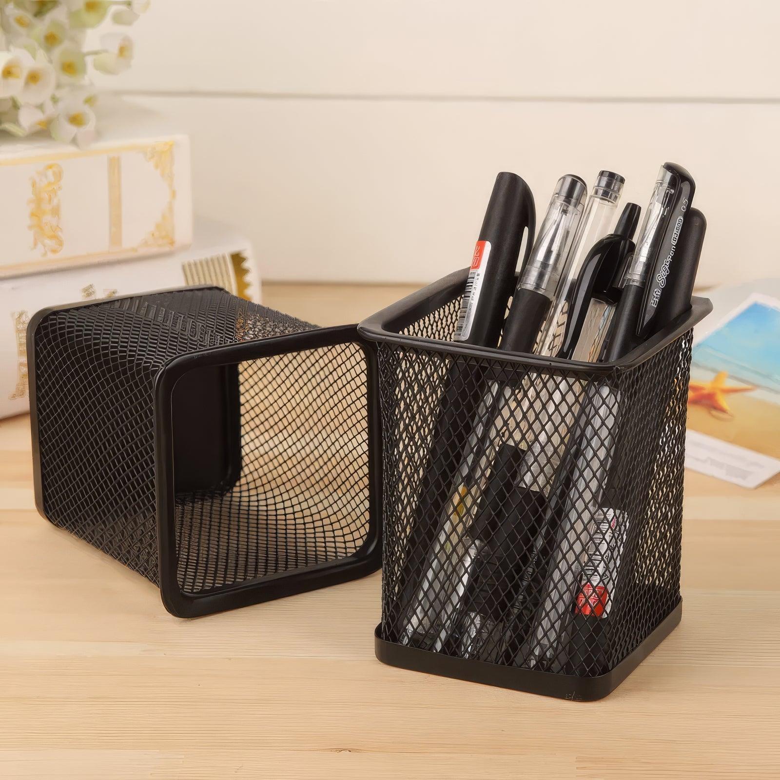 Pot à stylos en Maille Métallique - FlatDesk