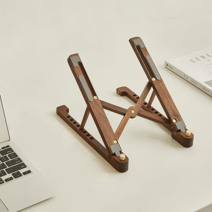 Support d'ordinateur portable en Noyer - FlatDesk