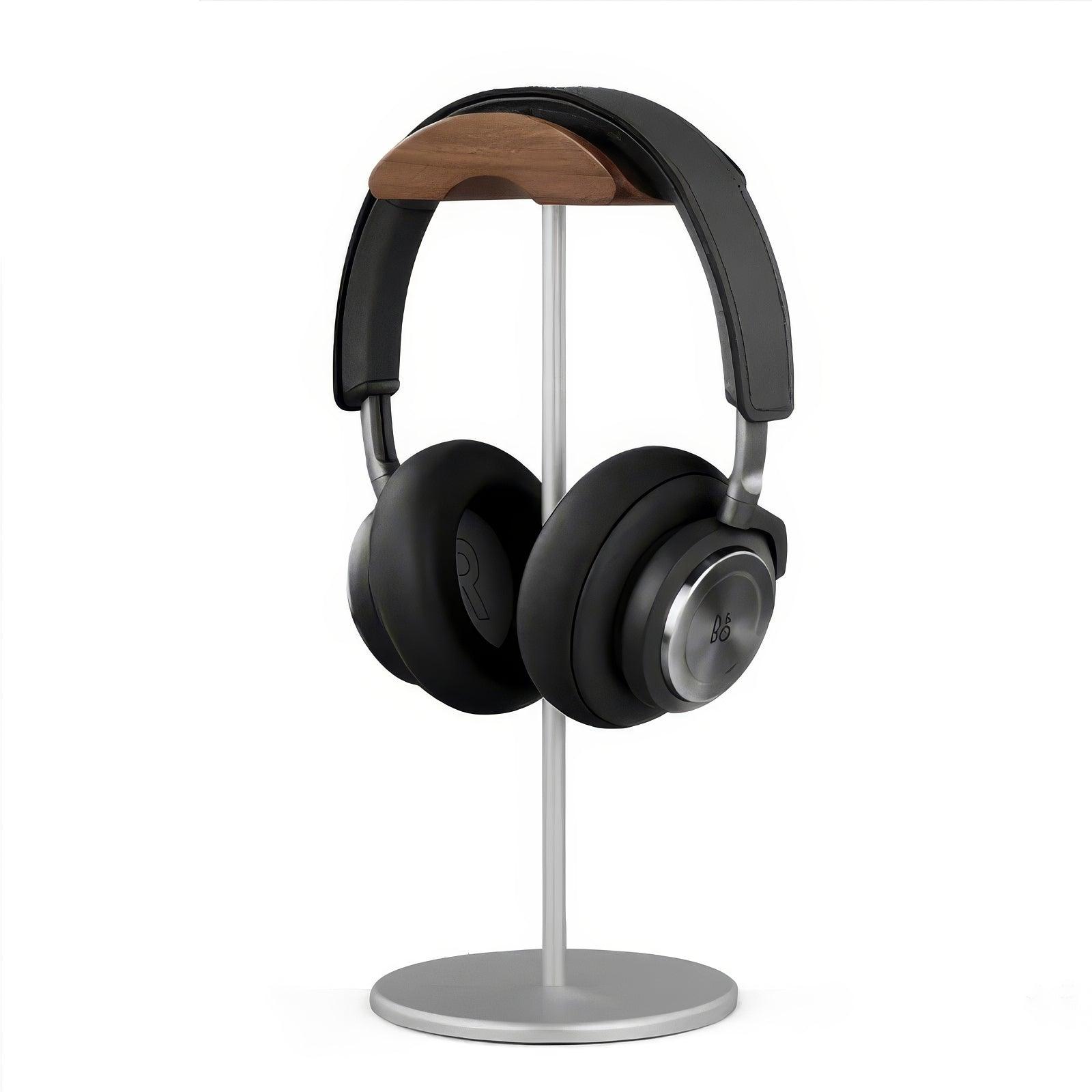 Support de casque en Noyer et Aluminium - FlatDesk