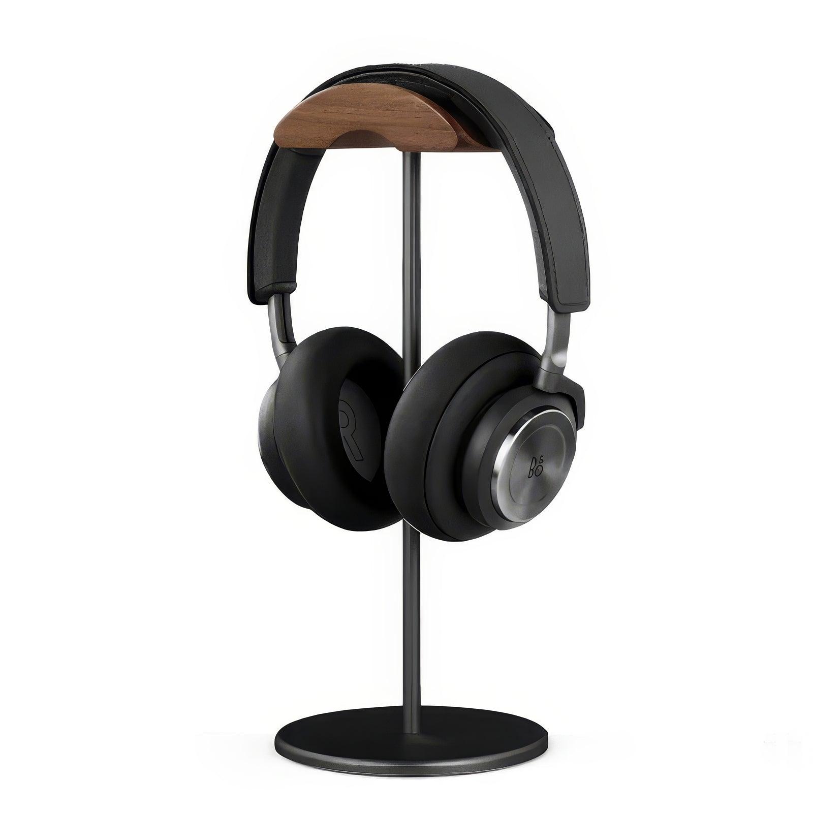 Support de casque en Noyer et Aluminium - FlatDesk