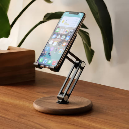 Support de téléphone en Noyer et Aluminium